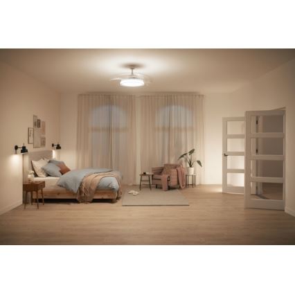 Philips - LED plafonski ventilator LED/35W/230V 5500/4000/2700K beli + daljinski upravljač