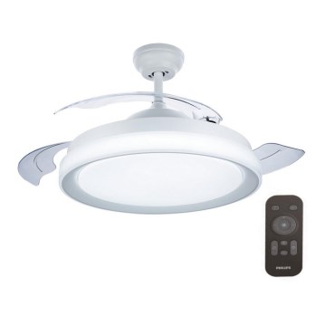 Philips - LED plafonski ventilator LED/35W/230V 5500/4000/2700K beli + daljinski upravljač