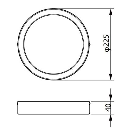 Philips - LED plafonsko svetlo LEDINAIRE LED/19,5W/230V 3000K IP40