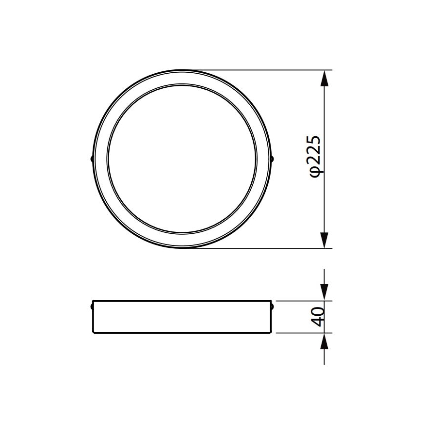 Philips - LED plafonsko svetlo LEDINAIRE LED/19,5W/230V 3000K IP40