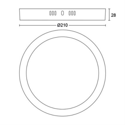 Philips - LED stropno svetlo LED/12W/230V 2700K bela