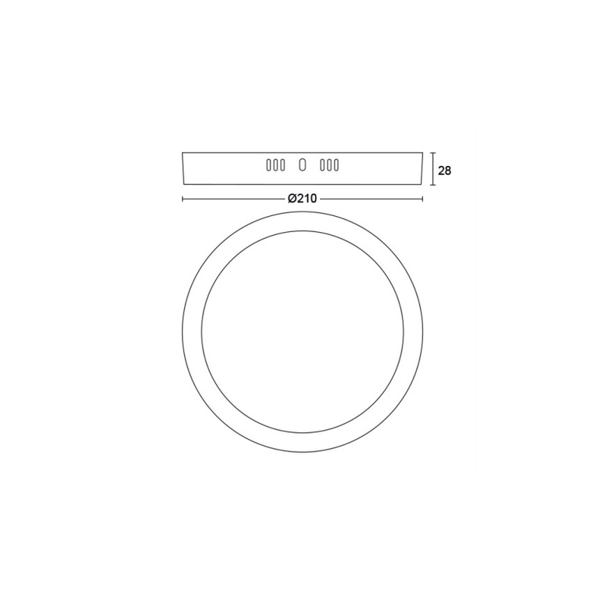 Philips - LED stropno svetlo LED/12W/230V 2700K bela