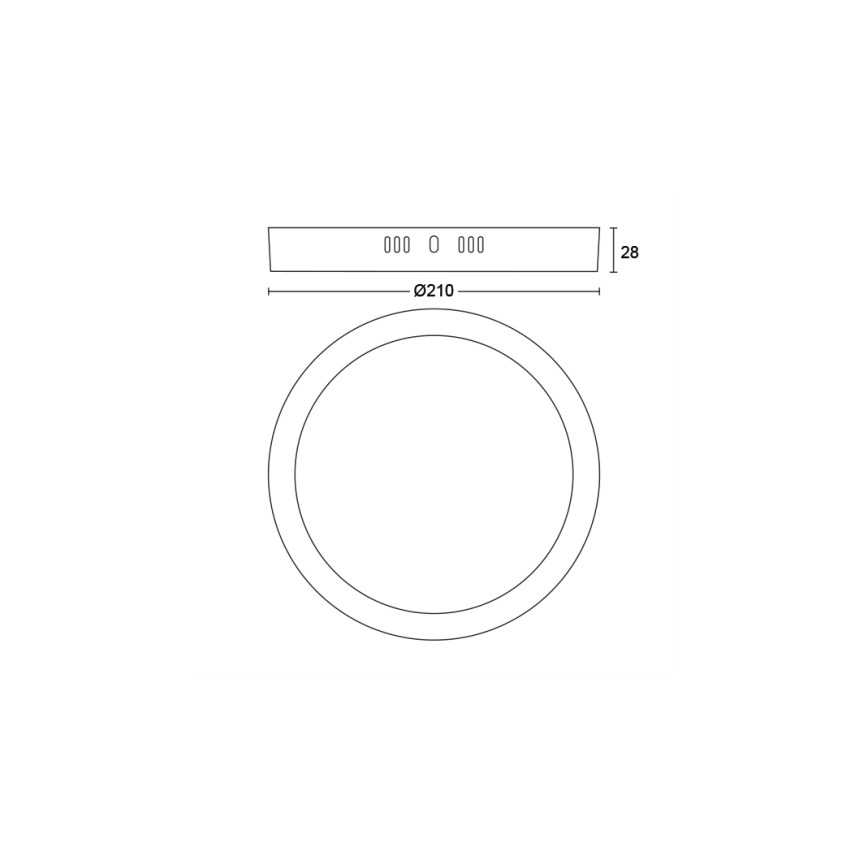 Philips - LED plafonsko svetlo LED/12W/230V 2700K crno