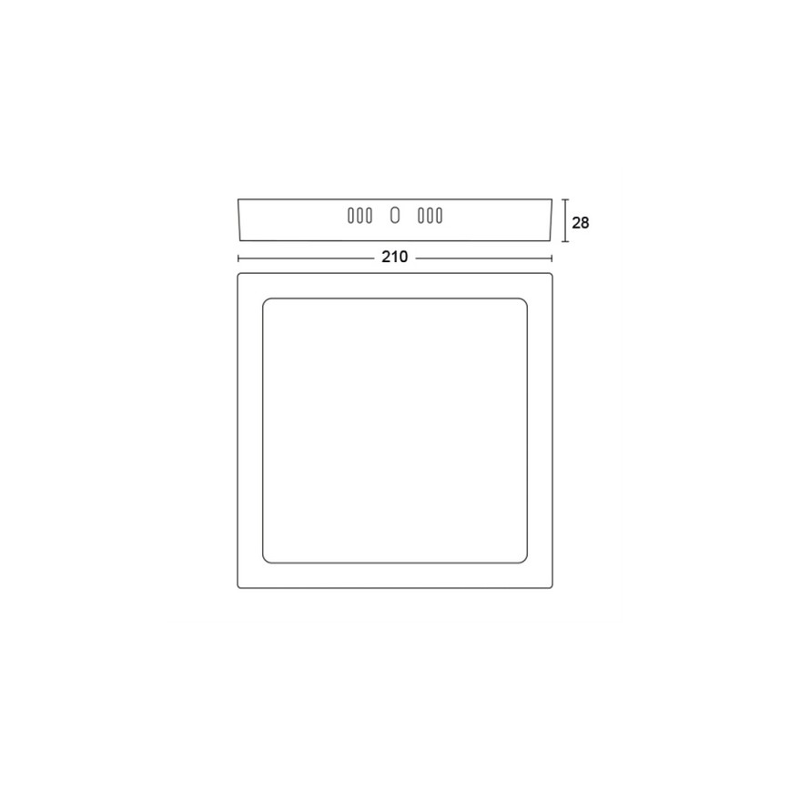 Philips - LED plafonsko svetlo LED/12W/230V 4000K belo