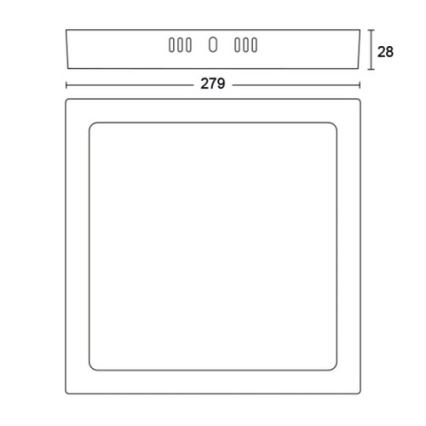 Philips - LED plafonsko svetlo LED/20W/230V 2700K belo