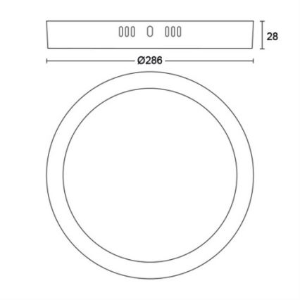 Philips - LED plafonsko svetlo LED/20W/230V 2700K crno