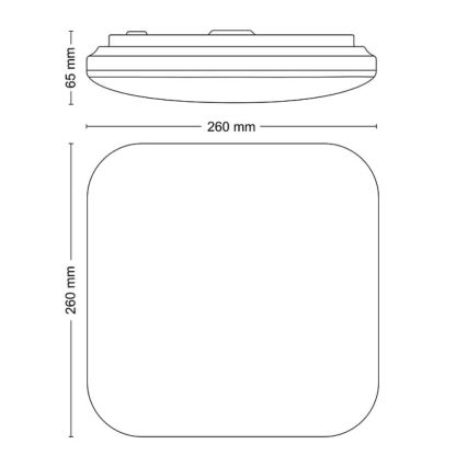 Philips - LED plafonsko svetlo LED/12W/230V 2700K