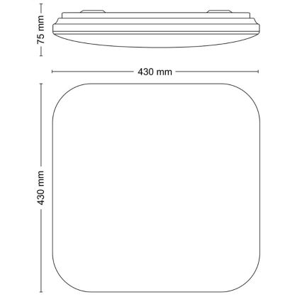 Philips - LED plafonsko svetlo LED/24W/230V 2700K