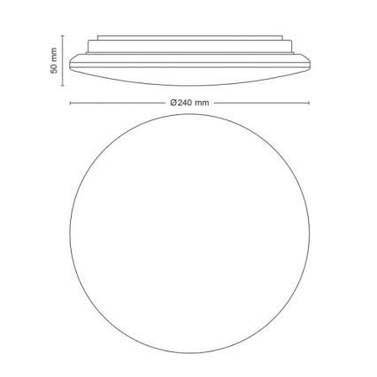 Philips - LED plafonsko svetlo MOIRE LED/10W/230V 2700K prečnik 24 cm