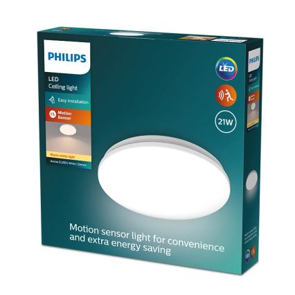 Philips - LED plafonsko svetlo sa senzorom ACUNA LED/21W/230V 2700K