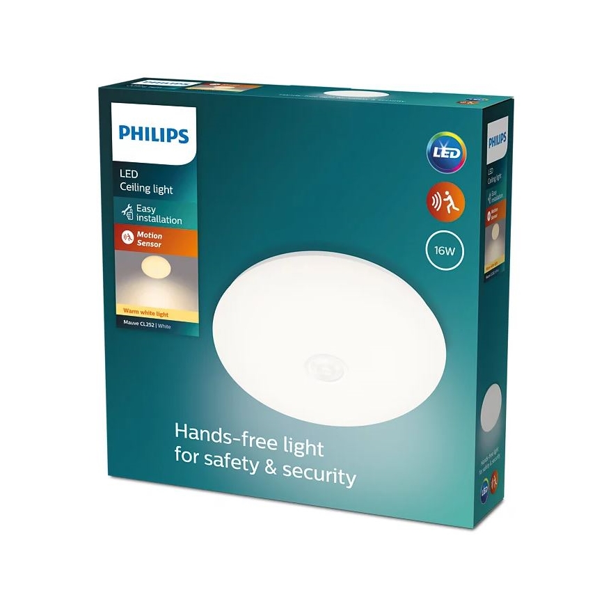 Philips - LED plafonsko svetlo sa senzorom LED/16W/230V 2700K