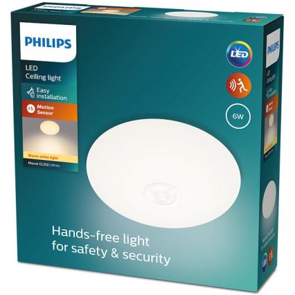 Philips - LED plafonsko svetlo sa senzorom MAUVE LED/6W/230V