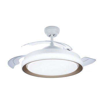 Philips - LED plafonsko svetlo sa ventilatorom LED/35W/230V 5500/4000/2700K zlatno + daljinski upravljač