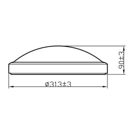 Philips - LED plafonsko svetlo za kupatilo LED/17W/230V 2700K IP44