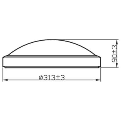 Philips - LED plafonsko svetlo za kupatilo LED/17W/230V IP44