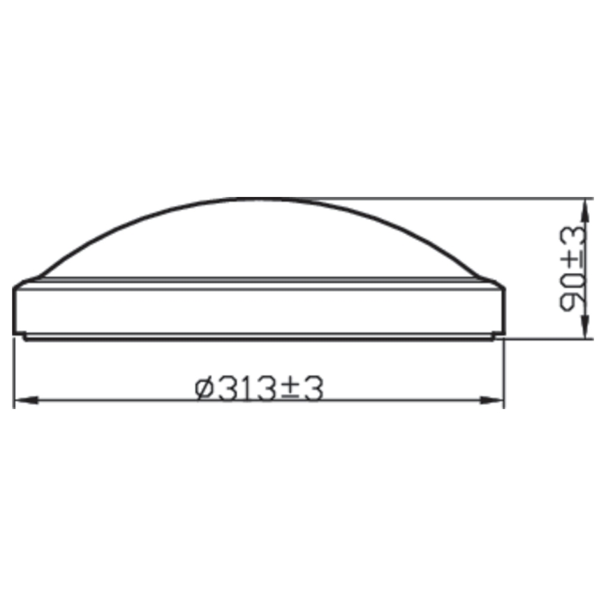 Philips - LED plafonsko svetlo za kupatilo LED/17W/230V IP44