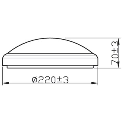 Philips - LED plafonsko svetlo za kupatilo DORIS LED/6W/230V 4000K IP54