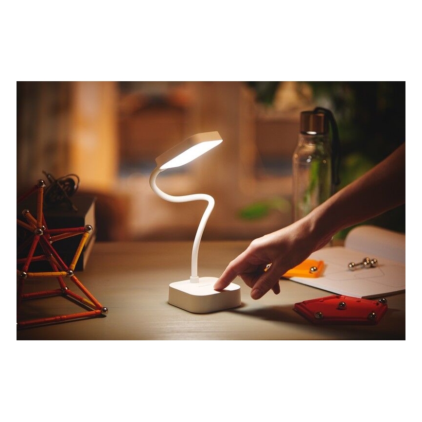 Philips - LED prigušiva dodirna stona lampa ROCK LED/5W/5V 1800 mAh