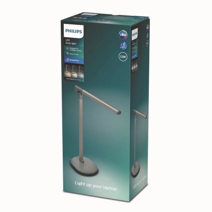 Philips - prigušiva stona lampa na dodir SWORD LED/12W/230V 2700/4000/6500K CRI90