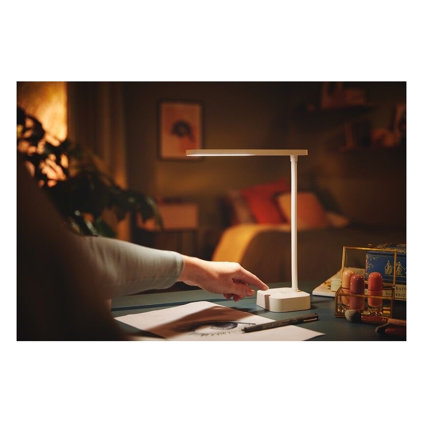 Philips - LED prigušiva dodirna stona lampa TILPA LED/5W/5V 1800 mAh