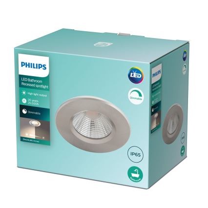 Philips - prigušiva LED kupatilska svetiljka LED/5,5W/230V 2700K IP65