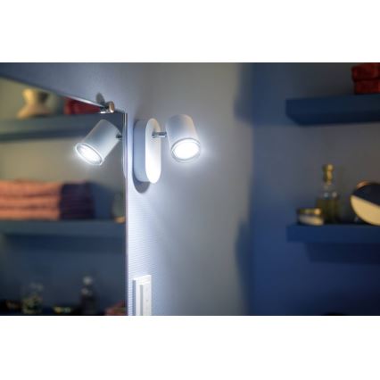 Philips - LED prigušiva kupatilska lampa Hue ADORE 1xGU10/5W/230V IP44 + daljinski upravljač