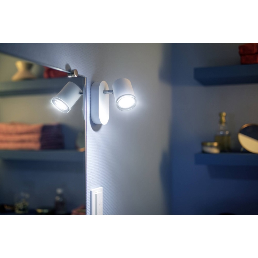 Philips - LED prigušiva kupatilska lampa Hue ADORE 1xGU10/5W/230V IP44 + daljinski upravljač