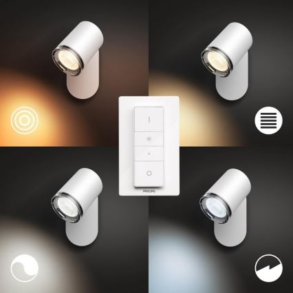 Philips - LED prigušiva kupatilska lampa Hue ADORE 1xGU10/5W/230V IP44 + daljinski upravljač