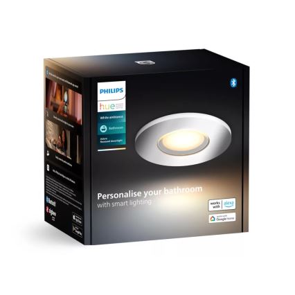 Philips - LED prigušiva ugradna kupatilska svetiljka Hue ADORE BATHROOM 1xGU10/4,2W/230V 2200-6500K IP44