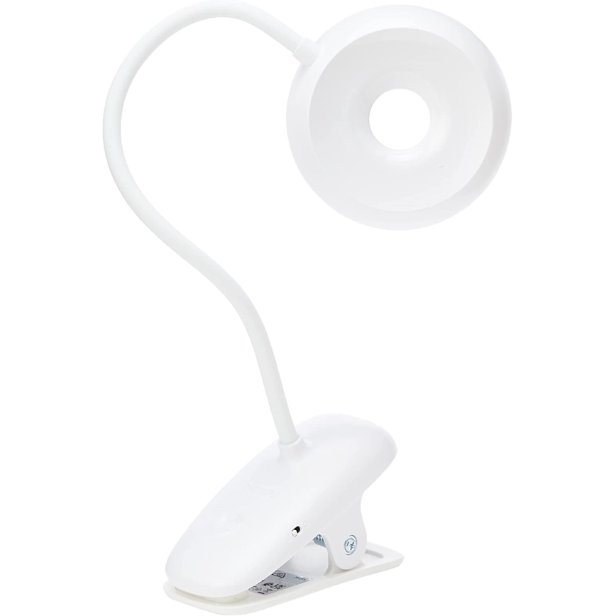 Philips - LED prigušiva lampa sa kopčom DONUTCLIP LED/3W/5V 1200 mAh CRI 90 bela