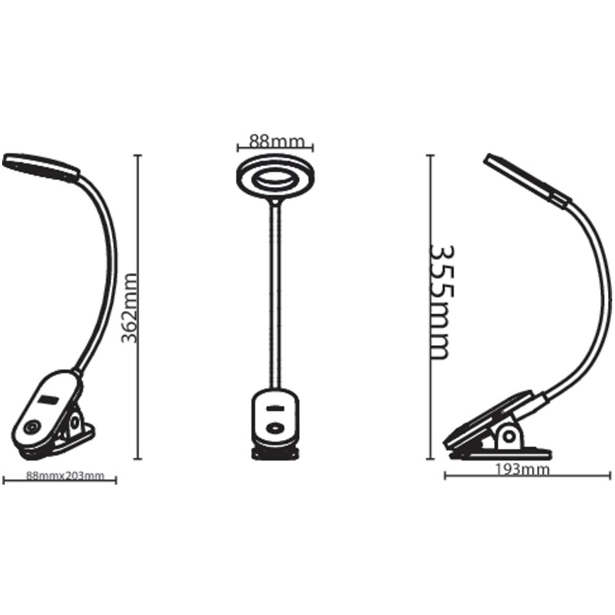Philips - prigušiva LED lampa sa stezaljkom LED/5W/5V CRI 90
