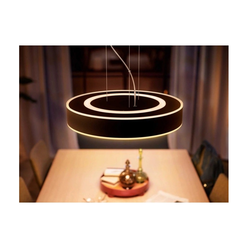Philips - prigušiva LED luster na sajli Hue LED/33,5W/230V 2200-6500K crna + daljinski upravljač