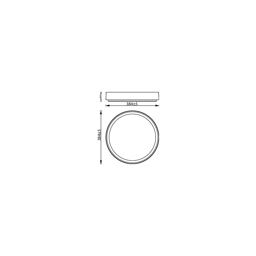 Philips - LED prigušiva plafonska lampa HANNO LED/24W/230V 2700K bela