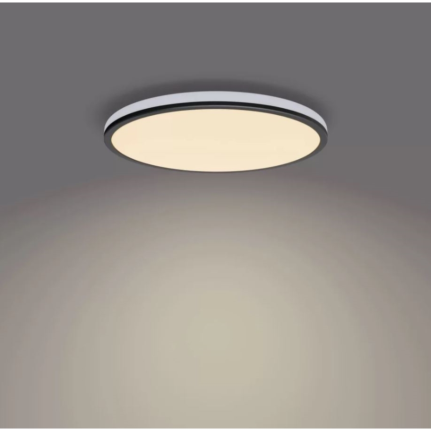 Philips - LED prigušiva plafonska svetiljka SCENE SWITCH LED/18W/230V prečnik 30 cm 2700K crna