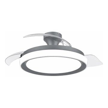 Philips - LED prigušiva plafonska lampa sa ventilatorom BLISS LED/35W/230V crna + daljinski upravljač