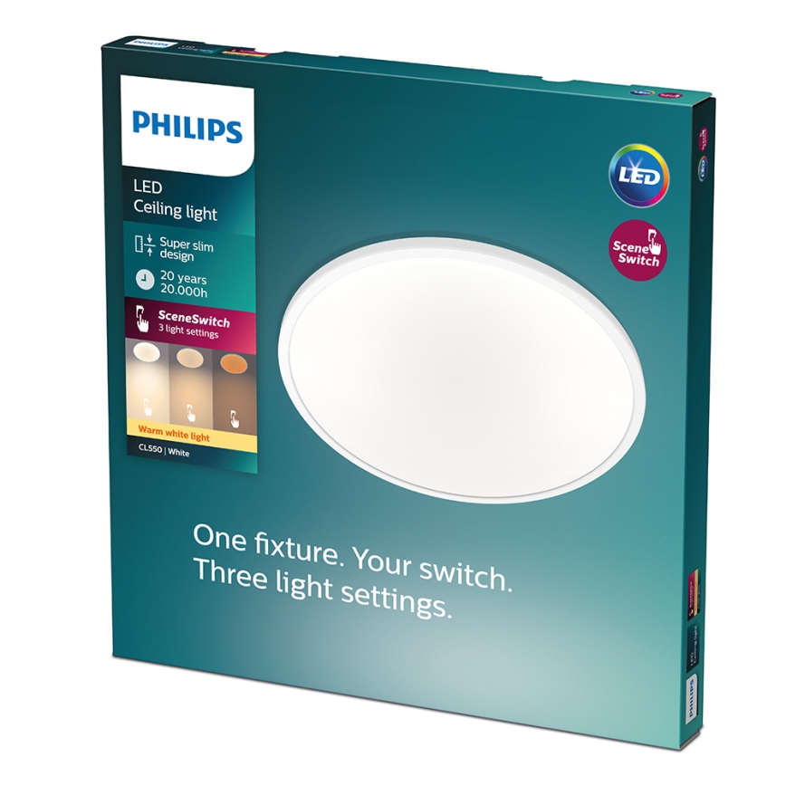 Philips - LED prigušiva plafonska svetiljka CLEAR LED/18W/230V 2700K