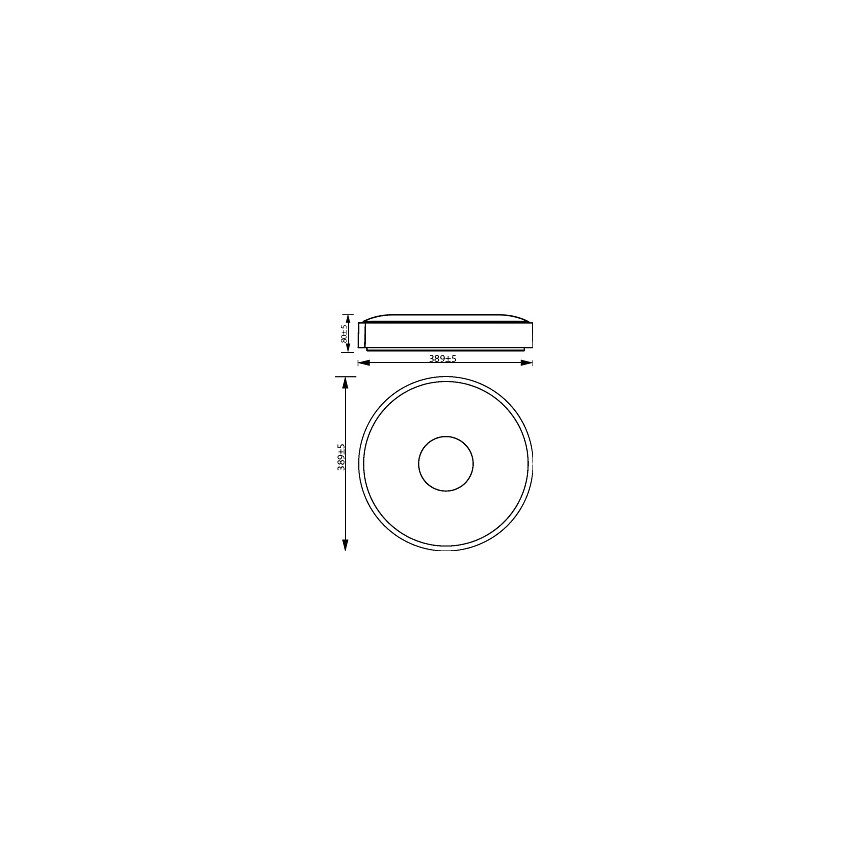 Philips - LED prigušiva plafonska svetiljka COINER SCENE SWITCH LED/24W/230V 2700K bela