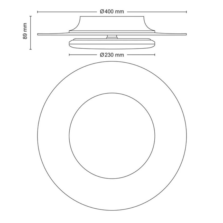 Philips- LED prigušiva plafonska svetiljka SCENE SWITCH LED/30W/230V 2700K srebrna