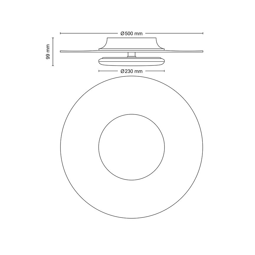 Philips- LED prigušiva plafonska lampa SCENE SWITCH LED/40W/230V 4000K srebrna