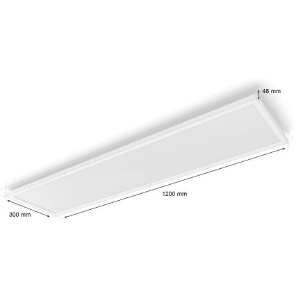 Philips - LED prigušiva plafonska svetiljka Hue AURELLE LED/39W/230V 2200-6500K 120x30 cm bela