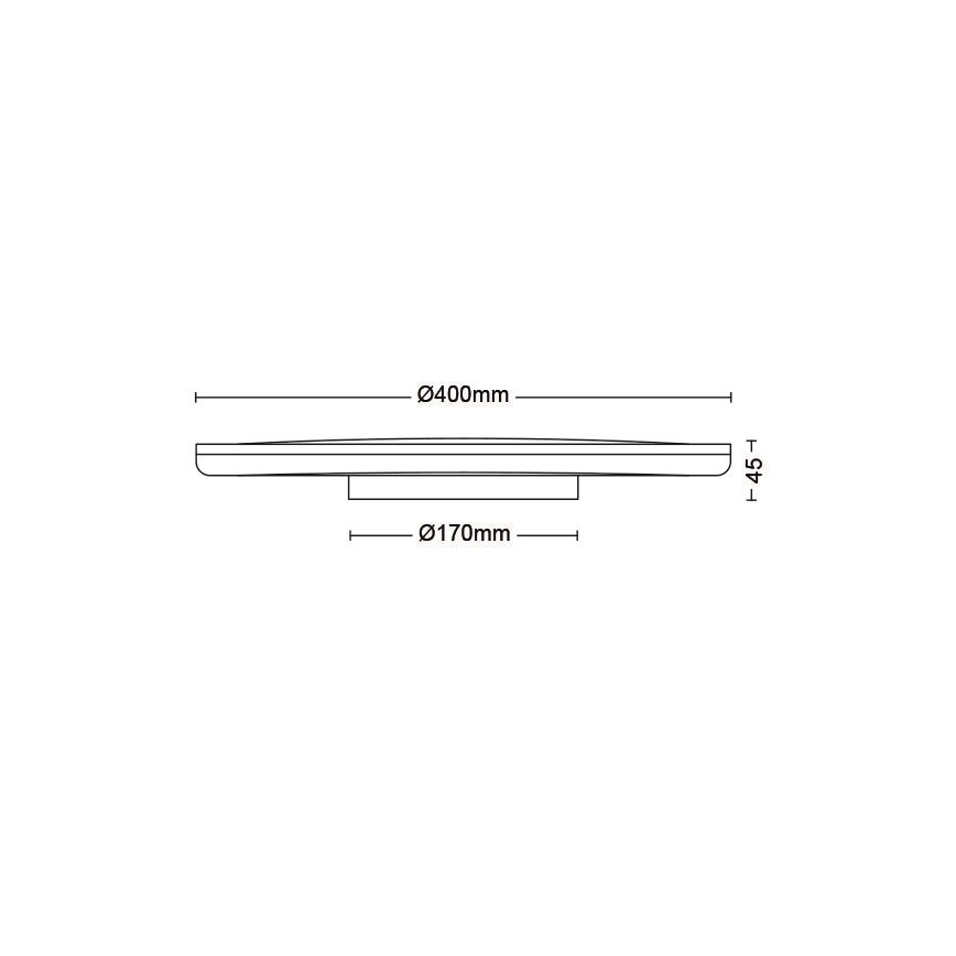 Philips - LED prigušiva plafonska svetiljka SCENE SWITCH LED/22W/230V, prečnik 40 cm, 4000K, bela