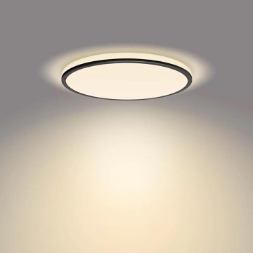 Philips - LED prigušiva plafonska svetiljka SCENE SWITCH LED/18W/230V prečnik 30 cm 2700K crna