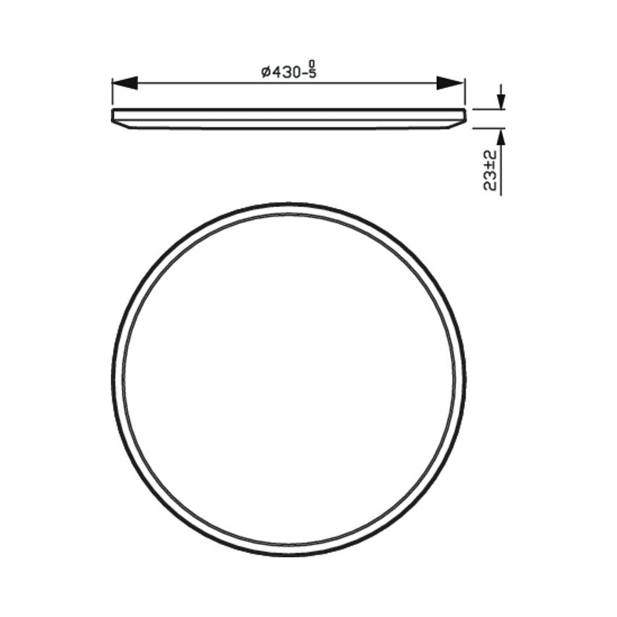 Philips - LED prigušiva plafonska svetiljka SCENE SWITCH LED/22W/230V