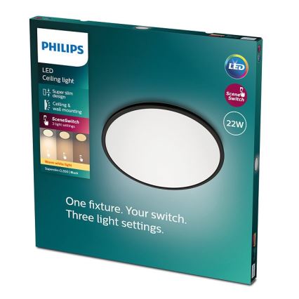 Philips - LED stropno svetlo SCENE SWITCH, prigušiva LED/22W/230V