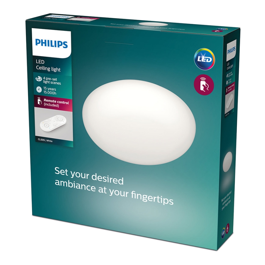 Philips - LED plafonsko svetlo sa prigušiva LED/23W/230V + daljinski upravljač