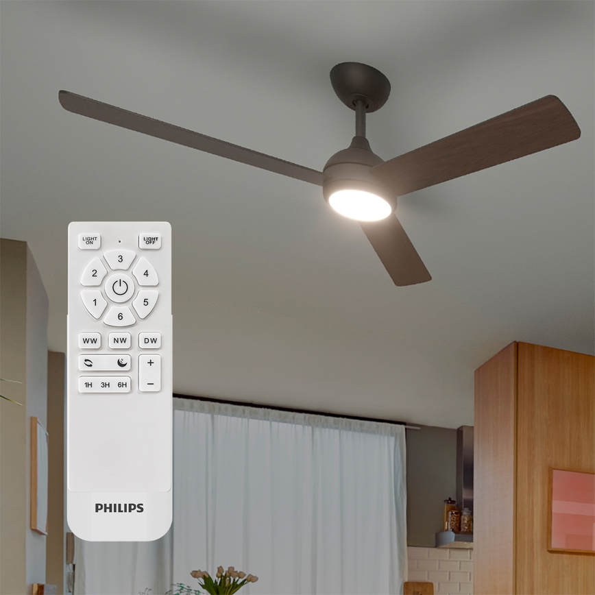 Philips - LED prigušiva stropni ventilator CIVX LED/24W/230V + daljinski upravljač