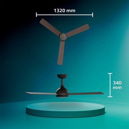 Philips - LED prigušiva stropni ventilator CIVX LED/24W/230V + daljinski upravljač