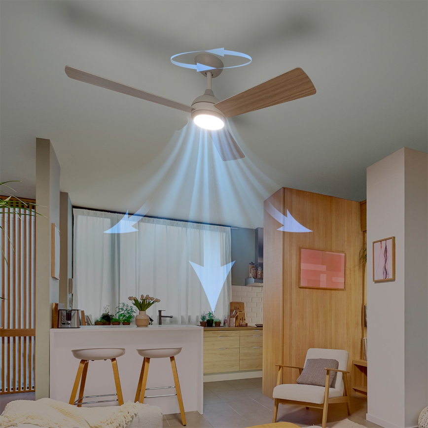Philips - prigušiva LED stropni ventilator CIVX LED/24W/230V + daljinski upravljač