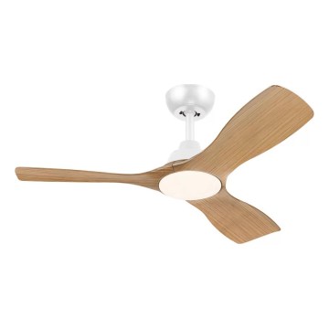 Philips - LED prigušiva plafonski ventilator OLAS LED/24W/230V prečnik 106 cm bela/braon + daljinski upravljač