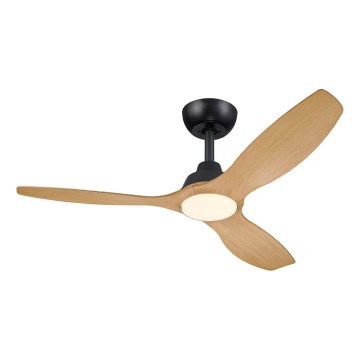 Philips - LED prigušiva plafonski ventilator OLAS LED/24W/230V Ø 132 cm crna/smeđa + daljinski upravljač